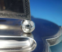 Egyptian Revival by Gorham Silverplate Inkwell w/ Double Well #4905 (#5720)