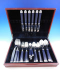 Aria Blue by Christofle France Stainless Steel Flatware Service Set 35 pcs