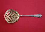 Alden by Blackinton Sterling Silver Tomato Server Pierced Gold Washed 7 1/4"