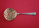 Alden by Blackinton Sterling Silver Tomato Server Pierced Gold Washed 7 1/4"