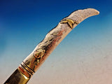 Tiffany & Co. Shiebler Sterling Silver Paper Knife Mixed Metals Bird 10 1/2"