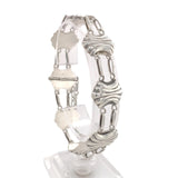 Sterling Kalo Ribbed Eight Link Bracelet Handwrought by Bjarne Axness (#J6840)