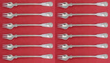 Shell and Thread by Tiffany and Co Sterling Silver Cocktail Fork Set 12 pcs 6"