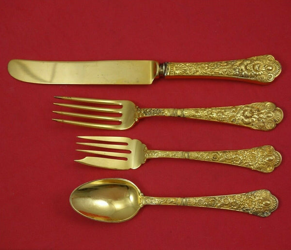 Cluny Vermeil by Gorham Sterling Silver Regular Size Place Setting(s) 4pc