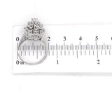 14k White Gold 1.12ct TW Genuine Natural Diamond Cocktail Ring Size 6 (#J7168)