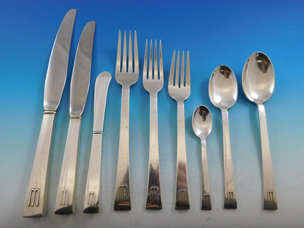 Continental by International Sterling Silver Flatware Service Set 137 pcs W mono