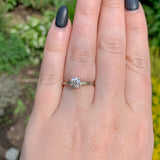 14k Antique .78ct Genuine Natural Diamond Engagement Ring w/ GIA Report (#J6743)