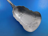 Dew Drop by Shiebler Sterling Silver Cracker Scoop BC Flowers in scoop 9 1/2"