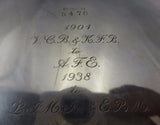 Dresden by Whiting Sterling Silver Fruit Bowl Applied Floral/Scroll Motif #0352