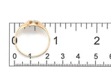 14k Yellow Gold Men's Belcher Ring w/European Cut Genuine Natural Diamond #J7398