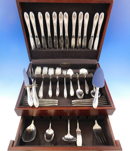 Virginian by Oneida Sterling Silver Flatware Set for 12 Service 92 pieces