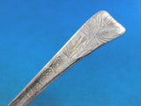 Lap Over Acid Etched Tiffany Sterling Silver Stuffing Spoon with Pine Cones 11"
