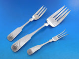 Basket of Flowers by Geblein Sterling Silver Flatware Set Service 96 pcs Dinner