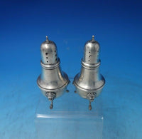 Lion by Poole Sterling Silver Salt and Pepper Shaker Set 2pc 4 1/2" (#6359)