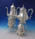 Rogers Sterling Silver Tea Set 4-Piece Coffee Tea Sugar Creamer (#5171)