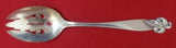 Orchid Elegance by Wallace Sterling Silver Serving Spoon Pierced Original 8 3/8"