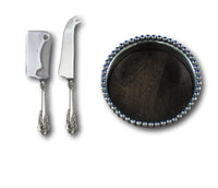 Grande Baroque Wallace Sterling Silver Cheese and Wine Mikasa Gift Serving Set
