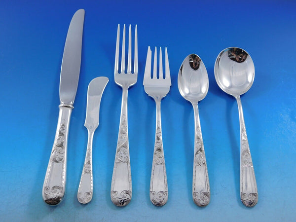Mayflower by Kirk Sterling Silver Flatware Set for 8 Service 52 pcs No monograms