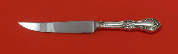 Wild Rose by International Sterling Silver Steak Knife Serrated Custom 8 1/2"