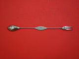 Coin Silver by Albert Coles Olive Spoon /fork combination GW brite-cut  9 5/8"