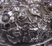 Repousse by Jenkins and Jenkins Sterling Silver Round Covered Dish #246 (#7821)