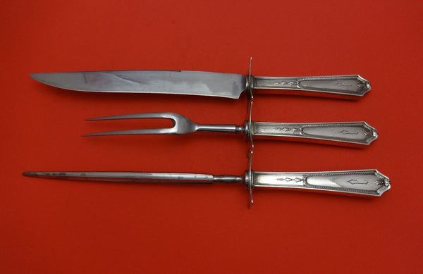 Georgian Maid by International Sterling Silver Roast Carving Set 3pc HHWS