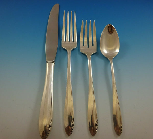 Lasting Spring by Oneida Sterling Silver Flatware Set Service 32 Pcs Modern