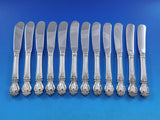 Brocade by International Sterling Silver Butter Spreader HH Paddle Set 12 pcs 6"