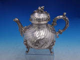 German 800 Silver Tea Pot #70892 Vintage Antique Shell Finial (#4038)