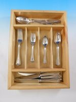 Hepplewhite Eng by Reed & Barton Sterling Silver Flatware Set Service 34 pcs
