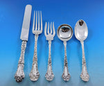 Poppy by Gorham Sterling Silver Flatware Set 12 Service 62 pcs Luncheon