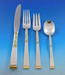Golden Scroll by Gorham Sterling Silver Flatware Set Place size Service 38 pcs
