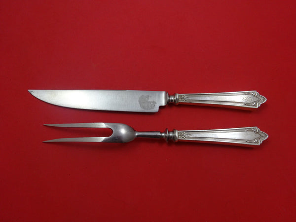 Doric by Manchester Sterling Silver Steak Carving Set 2pc HH WS Vintage