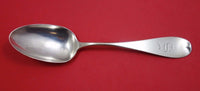 Vanderslice Coin Silver Serving Spoon with Oval Tip 8 3/8"