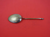 Vivian Burns Imports Silver Plate Serving Spoon in box reproduction Pakistan 6"