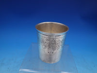 French .950 Sterling Silver Beaker / Cup Stamped Wide Boarder of Flowers (#6707)