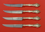 Vivaldi by Alvin Sterling Silver Steak Knife Set 4pc HHWS Custom Made 8 1/2"