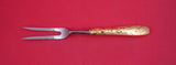 Audubon Gold by Tiffany and Co Sterling Silver Roast Carving Fork 11"
