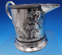 Architectural Repousse by Bailey and Co Sterling Silver Creamer Beaded (#7519)