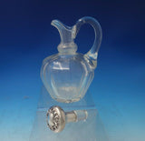 Peony by Wallace Sterling Silver Cut Crystal Cruet Vinegar #3011 8 1/4" (#5467)