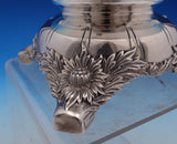 Chrysanthemum by Tiffany and Co Sterling Silver Wood Wine Coaster #40659 (#9057)