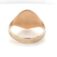 10k Gold Men's Signet Ring with Scroll Monogram Size 10.5 Jewelry (#J6640)