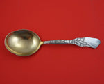 Acanthus by Shiebler Sterling Silver Berry Spoon Gold Washed 9 1/2" Serving