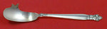 Silver Poppy by Lunt Sterling Silver Cheese Knife w/Pick FH AS Custom Made 5 3/4