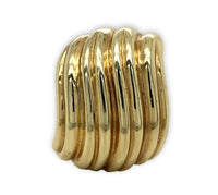 A Pair of 14k Yellow Gold Heavy Earrings Jewelry 28.2g High Quality (#J6884)