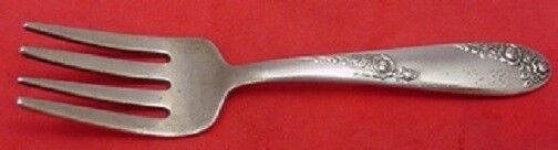 Sweetheart Rose By Lunt Sterling Silver Baby Fork 4"