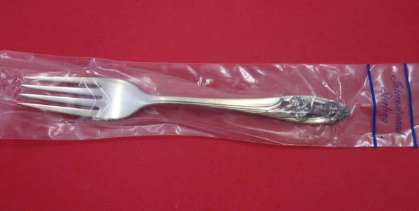 Silver Iris by International Sterling Silver Regular Fork 7 1/4" New