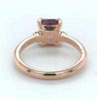 14k Gold 1.79 Carat Bi-Color Watermelon Genuine Natural Tourmaline Ring (#J7017)