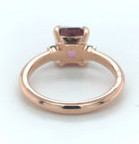 14k Gold 1.79 Carat Bi-Color Watermelon Genuine Natural Tourmaline Ring (#J7017)
