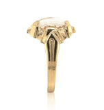 10k Gold 1.57 Carat Genuine Natural Gold Vein Quartz Ring Size 4.75 (#J7018)